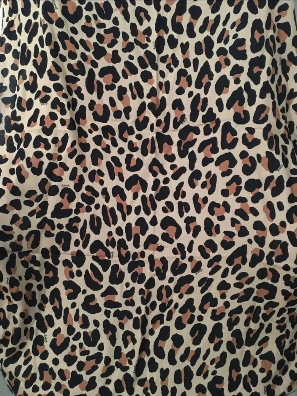 NWT Coach women leopard print scarf